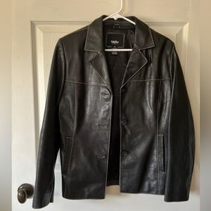 Vintage Mossimo Supply Co. Black Leather Jacket